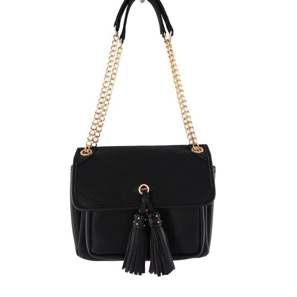 Black Convertible Chain Shoulder Bag Like Dreams - Picture 8 of 8